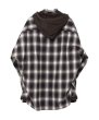 画像2: Maison MIHARA YASUHIRO (HOOD COMBINED CHECK SHIRTS) BLACK (2)