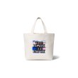 画像1: BLACK EYE PATCH (PRIORITY LABEL MEDIUM TOTE) WHITE (1)