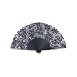 画像1: BLACK EYE PATCH (OG LABEL COVERED HAND FAN) BLACK (1)