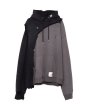 画像1: Maison MIHARA YASUHIRO (LAYARED HOODIE) BLACK (1)