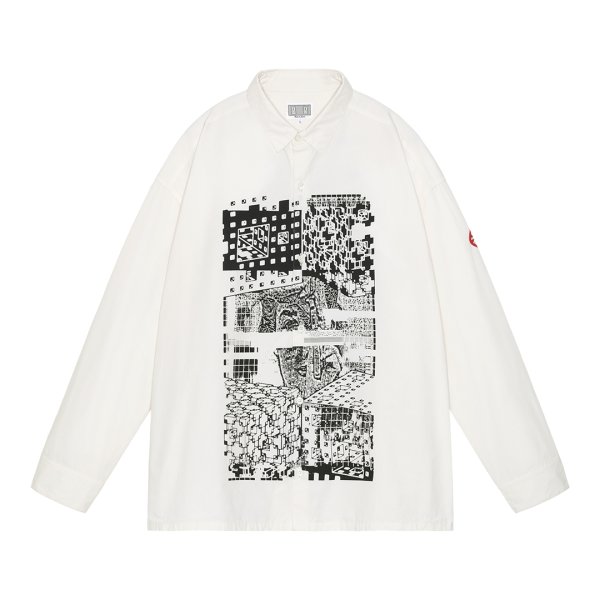 画像1: C.E (MD Surveyors BIG SHIRTS) WHITE (1)