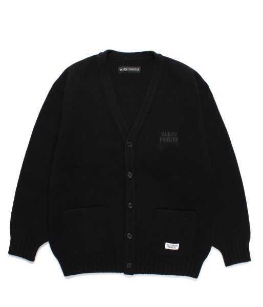 画像1: WACKO MARIA (CLASSIC CARDIGAN TYPE-2) BLACK (1)