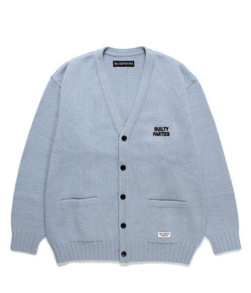 画像1: WACKO MARIA (CLASSIC CARDIGAN TYPE-2) BLUE (1)