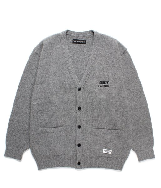 画像1: WACKO MARIA (CLASSIC CARDIGAN TYPE-2) GREY (1)