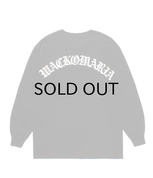 画像1: WACKO MARIA (CREW NECK LONG SLEEVE T-SHIRT TYPE-1) BLACK (1)