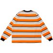 画像2: LQQK STUDIO (L/S RUGBY WEIGT BORDER TEEBOX LOGO) ORANGE (2)