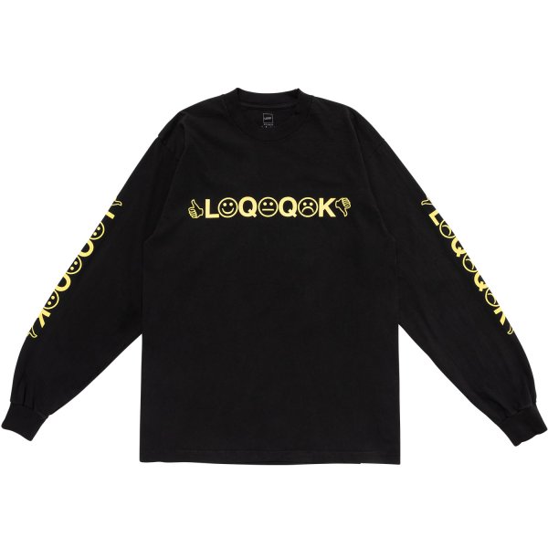 画像1: LQQK STUDIO (LQQK L/S TEE) BLACK (1)