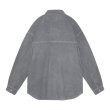 画像2: C.E (OVERDYE CORD DESIGN BIG SHIRT) GREY (2)