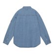 画像2: C.E (BLEACHED DENIM BIG SHIRT) INDIGO (2)