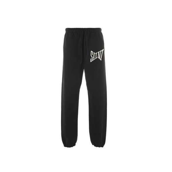 画像1: SAINT Mxxxxxx (SWEAT PANTS_RIBON SAINT) BLACK (1)