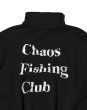 画像4: Chaos Fishing Club (LOGO HALF ZIP SWEAT SHIRT) BLACK (4)