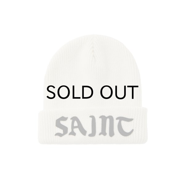 画像1: SAINT Mxxxxxx (KNIT CAP_SAINT) WHITE (1)