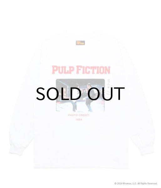 画像1: WACKO MARIA (PULP FICTION CREW NECK LONG SLEEVE T-SHIRT TYPE-1) WHITE (1)