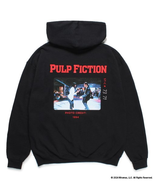 画像1: WACKO MARIA (PULP FICTION PULLOVER HOODED SWEAT SHIRT TYPE-2) BLACK (1)