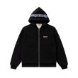 画像1: BLACK EYE PATCH (SPANDEX LOGO ZIP HOODIE) BLACK (1)