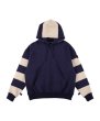 画像1: PHINGERIN (BORDER PATCH HOODIE) NAVY (1)