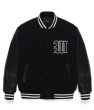 画像1: WACKO MARIA (LEATHER VARSITY JACKET -B- TYPE-2) BLACK (1)