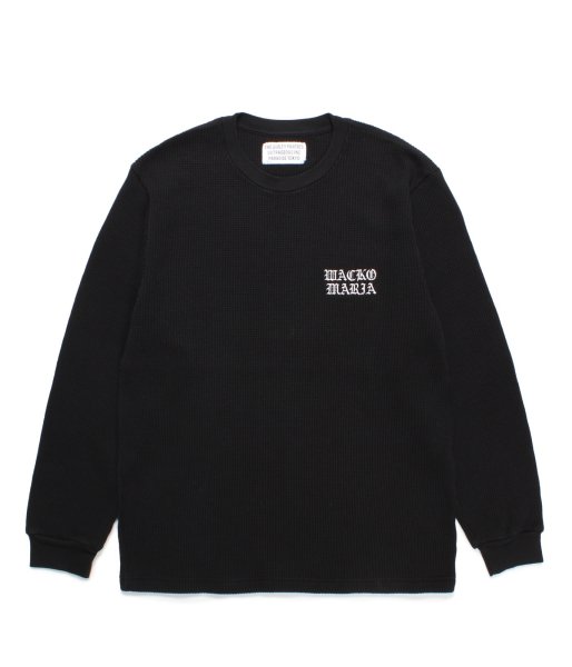 画像1: WACKO MARIA (THERMAL SHIRT TYPE-2) BLACK (1)