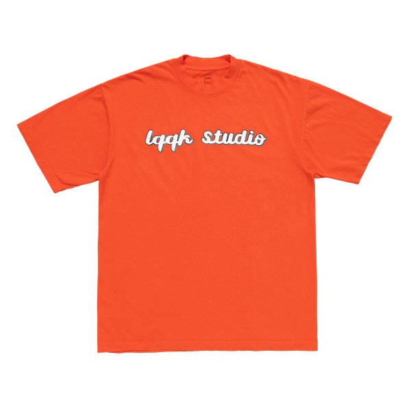 画像1: LQQK STUDIO (SCRIPT LOGO TEE) ORANGE (1)