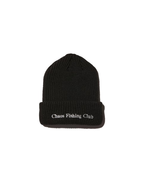 画像1: Chaos Fishing Club (LOGO WATCH CAP) BLACK (1)