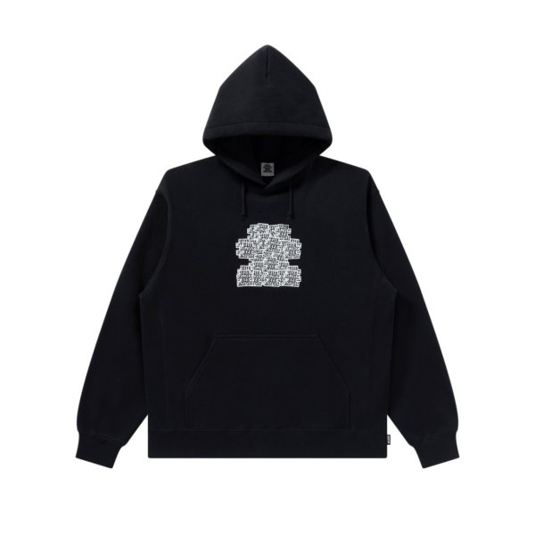 画像1: BLACK EYE PATCH (OG LABELS IN SHAPE HOODIE) BLACK (1)