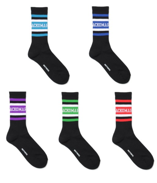 画像1: WACKO MARIA (SKATER SOCKS TYPE-1) BLK-5 COLORS (1)