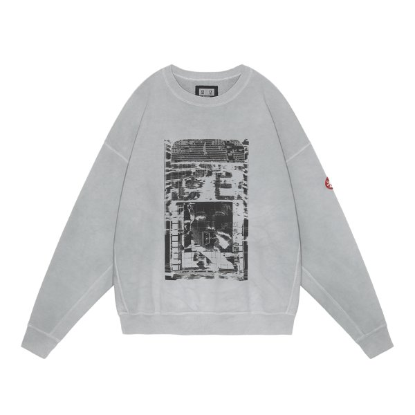 画像1: C.E (OVERDYE ALL Mod Coms CREW NECK) GREY (1)