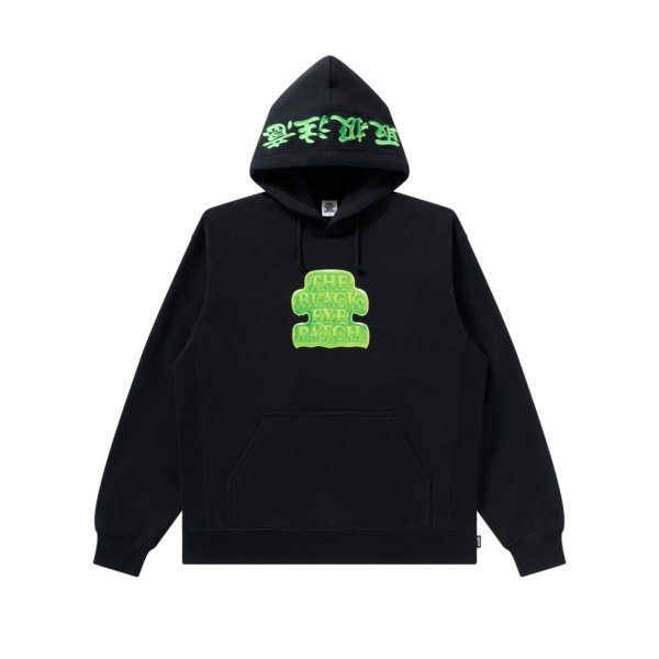 画像1: BLACK EYE PATCH (OG SLIME HWC HOODIE) BLACK (1)