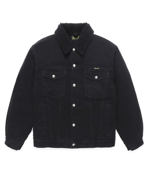 画像1: WACKO MARIA (Wrangler TRUCKER JACKET TYPE-1) BLACK (1)