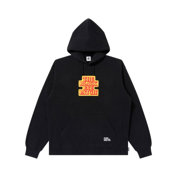 画像1: BLACK EYE PATCH (SUPPAIMAN OG LABEL HOODIE) BLACK (1)