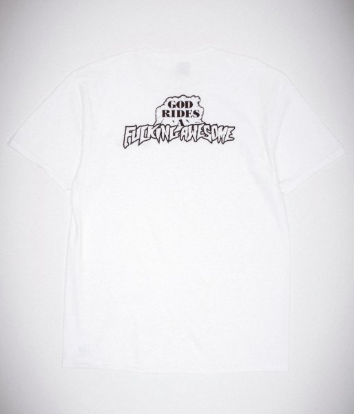 画像1: FUCKING AWESOME (God rides FA Short Sleeve Tee) WHITE (1)