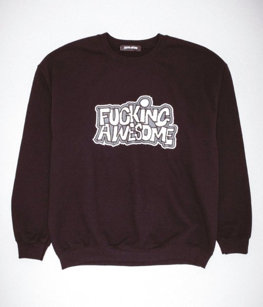 画像1: FUCKING AWESOME (PBS Crewneck) BLACK (1)