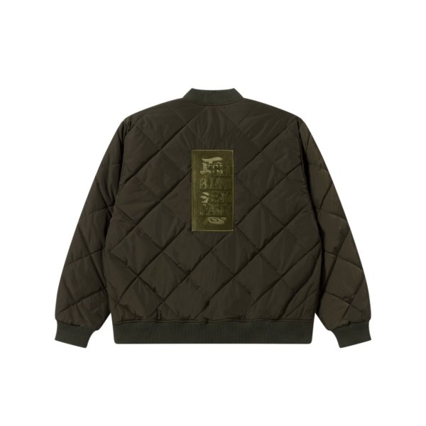 画像1: BLACK EYE PATCH (HWC LABEL EMBROIDERED QUILTED JACKET) OLIVE (1)