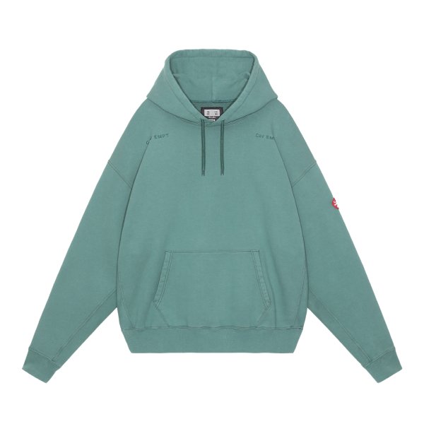 画像1: C.E (WASHED DISTRICT PATCH HEAVY HOODY) GREEN (1)