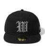 画像1: WACKO MARIA (NEW ERA 59FIFTY) BLK-GREY (1)