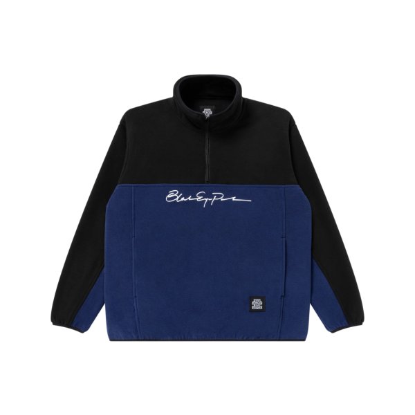 画像1: BLACK EYE PATCH (AUTOGRAPH LOGO HALF ZIP 2 TONE FLEECE) NAVY (1)