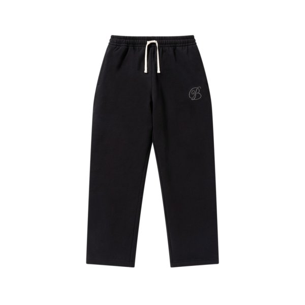 画像1: BLACK EYE PATCH (RHINESTONE B EMBLEM SWEAT PANTS) BLACK (1)