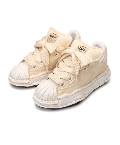 画像1: Maison MIHARA YASUHIRO ("BLAKEY" PUFFER OG SOLE CANVAS GARMENT DYED LOW-TOP SNEAKER) WHITE (1)