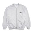 画像1: HOMBRE NINO (ZIP UP CREW NECK "RUBBER LOGO") GRAY (1)