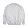 画像2: HOMBRE NINO (ZIP UP CREW NECK "RUBBER LOGO") GRAY (2)