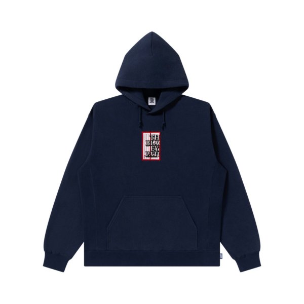 画像1: BLACK EYE PATCH (ADDRESS LABEL HOODIE) NAVY (1)