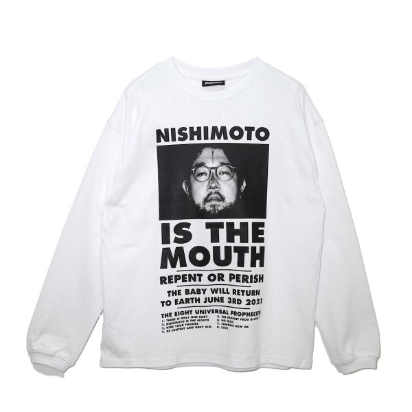 画像1: NISHIMOTO IS THE MOUTH (CLASSIC L/S T-SHIRT) WHITE (1)