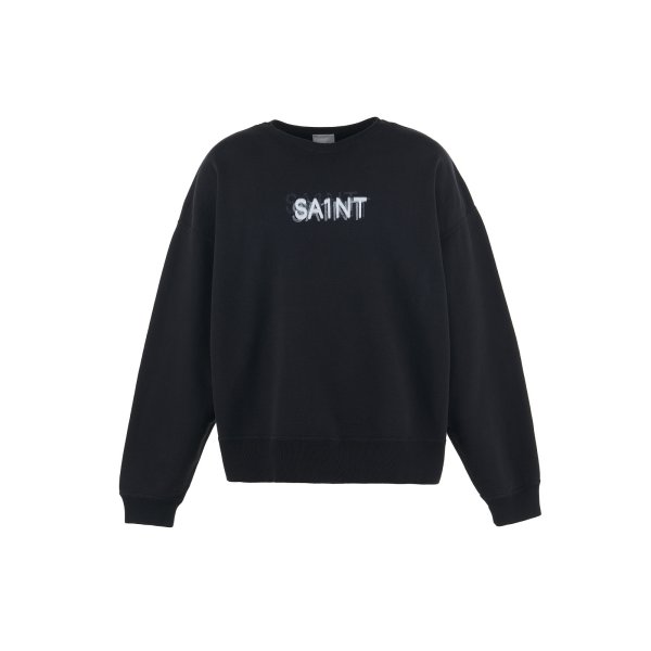 画像1: SAINT Mxxxxxx (7 DEADLY CREW NECK SWEAT) BLACK (1)