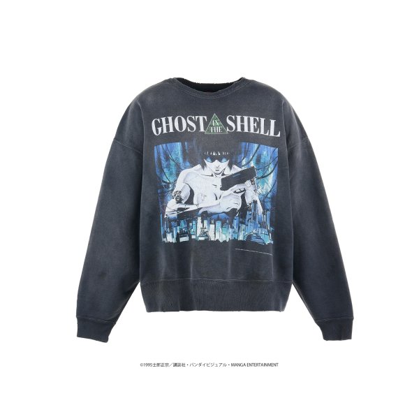 画像1: SAINT Mxxxxxx (GS_GHOST IN THE SHELL CREW NECK SWEAT) BLACK (1)