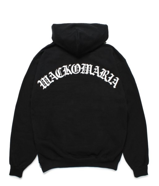 画像1: WACKO MARIA (HEAVY WEIGHT PULLOVER HOODED SWEAT SHIRT TYPE-4) BLACK (1)