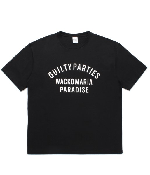 画像1: WACKO MARIA (WASHED HEAVY WEIGHT CREW NECK T-SHIRT TYPE-10) BLACK (1)