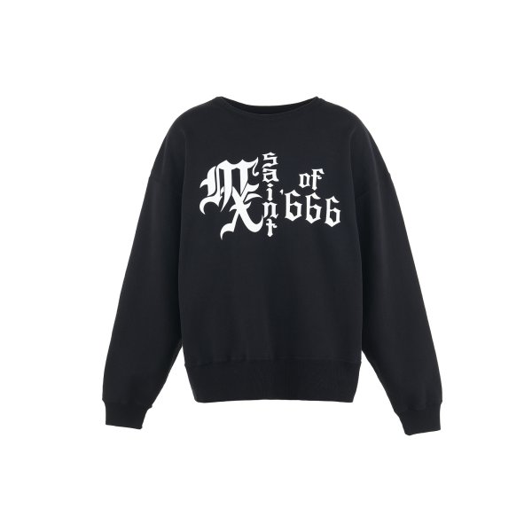 画像1: SAINT Mxxxxxx (MX666 CREW NECK SWEAT) BLACK (1)