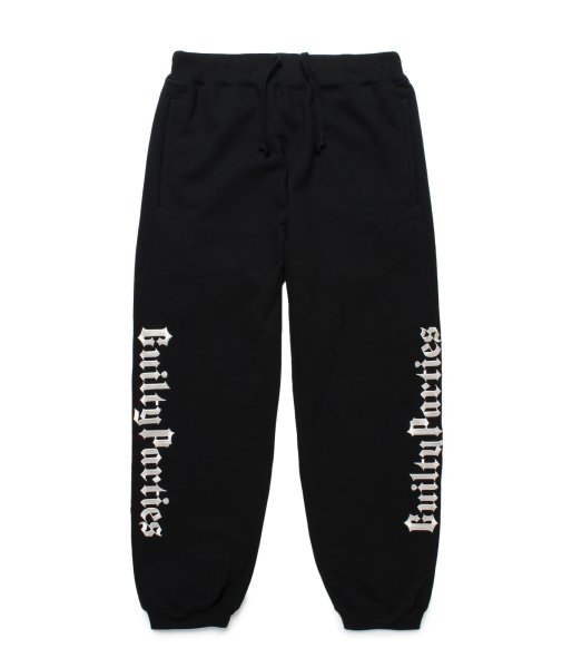 画像1: WACKO MARIA (HEAVY WEIGHT SWEAT PANTS TYPE-2) BLACK (1)