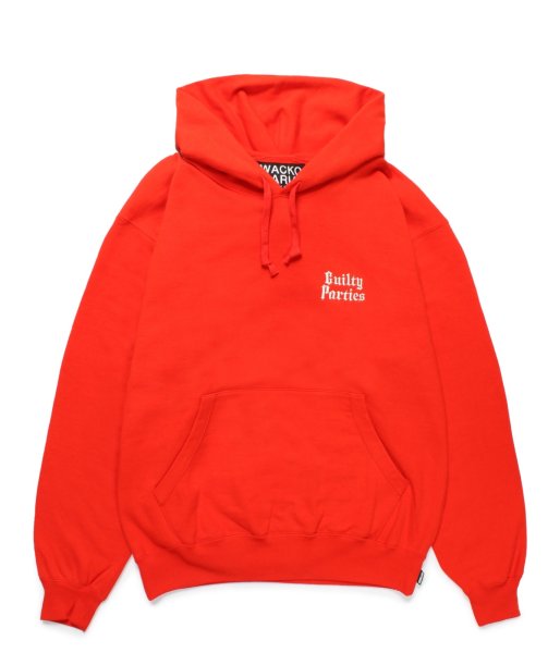 画像1: WACKO MARIA (HEAVY WEIGHT PULLOVER HOODED SWEAT SHIRT TYPE-6) RED (1)