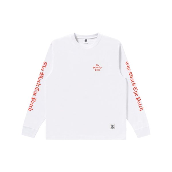 画像1: BLACK EYE PATCH (TIMES LOGO L/S TEE) WHITE (1)